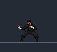 A · Open lead hand animated idle